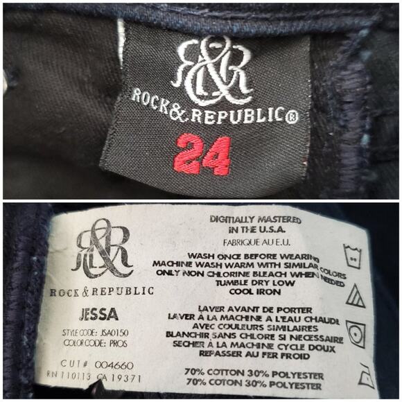 Rock & Republic Jessa Low Rise Skinny Jeans - Picture 8 of 8